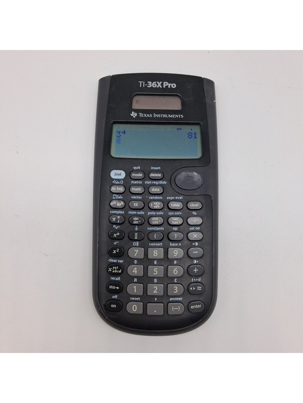 Texas Instruments TI-36X Pro Scientific Calculator 4-Line Tested With Cover